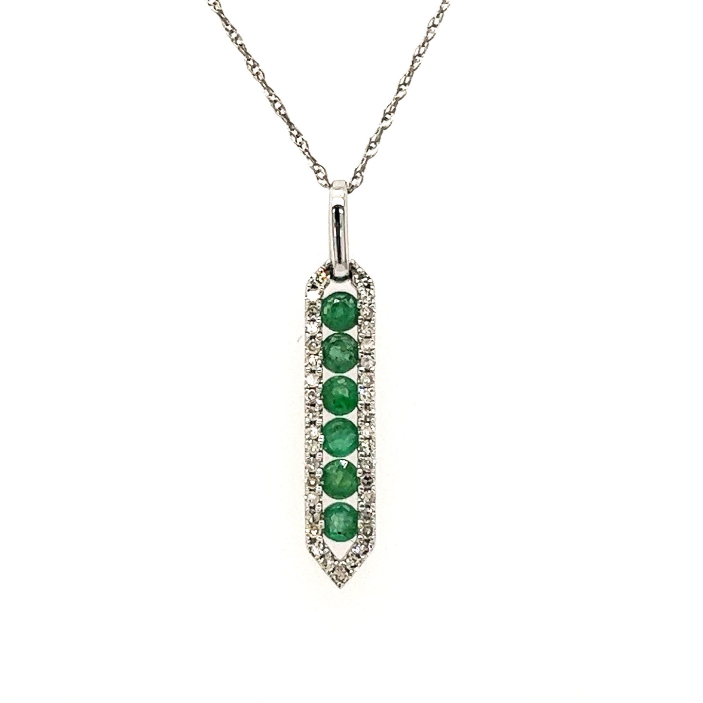 Drop of Emeralds Pendant
