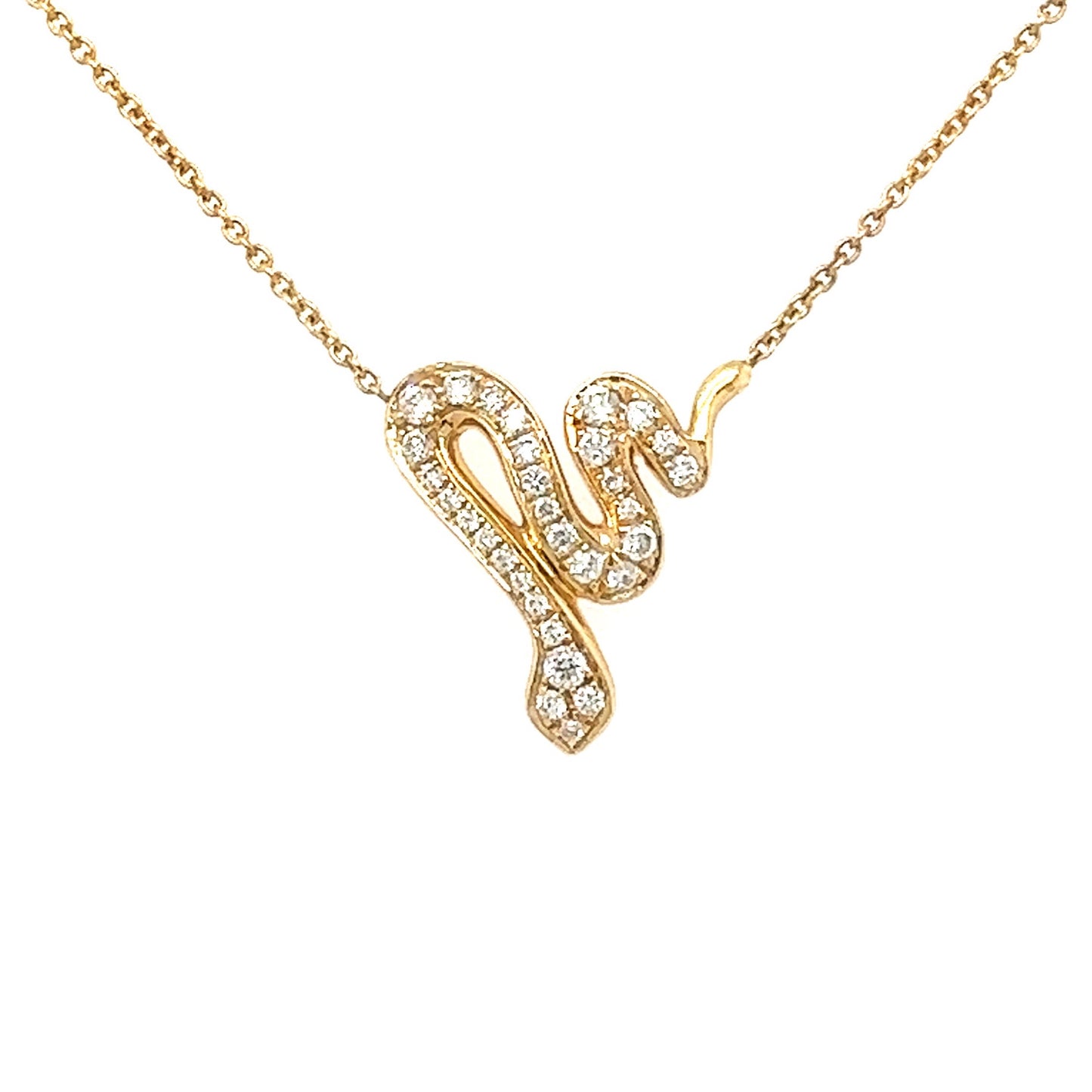 Diamond Serpent Necklace