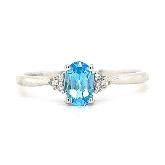 Dainty Topaz Ring