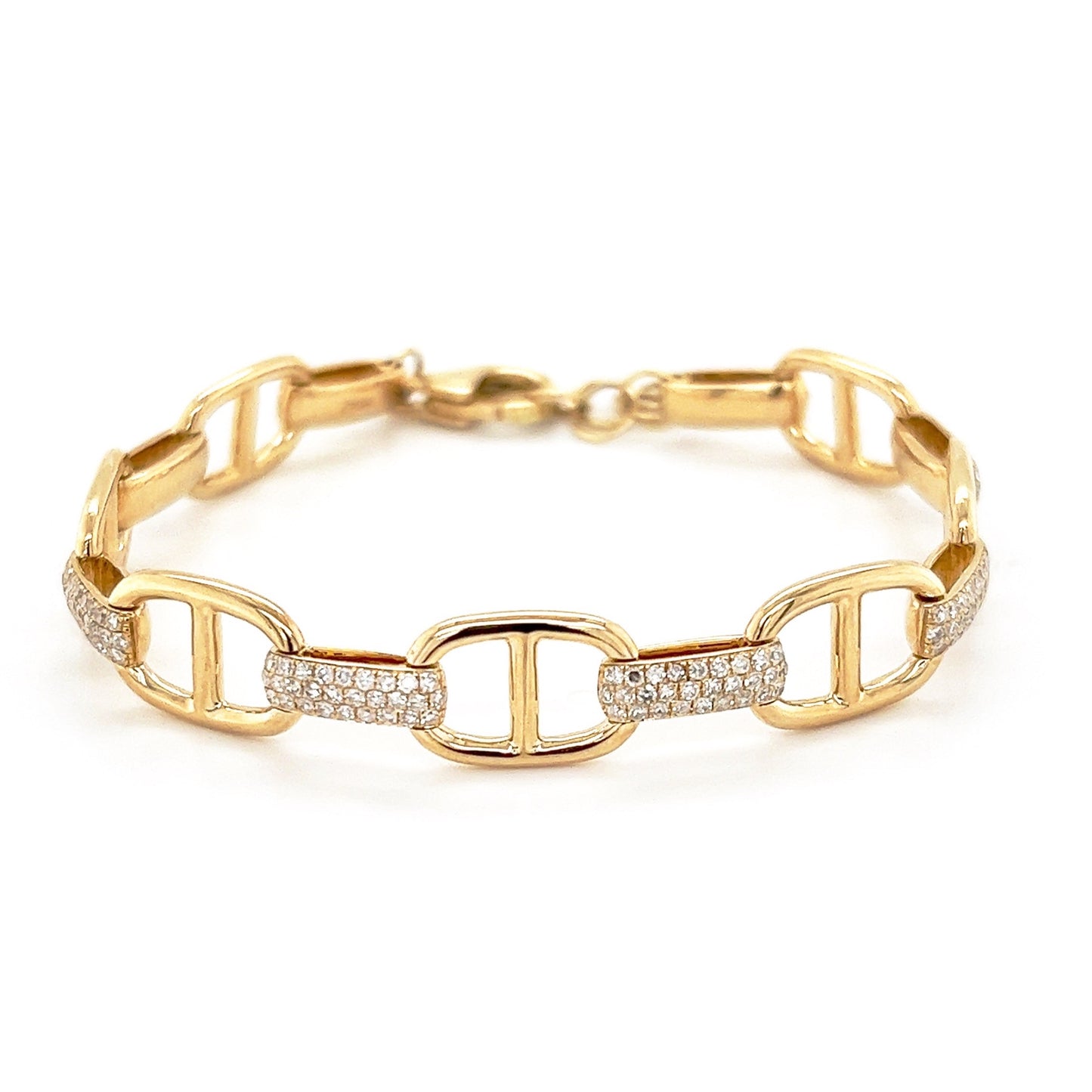 Mariner & Diamond Link Bracelet